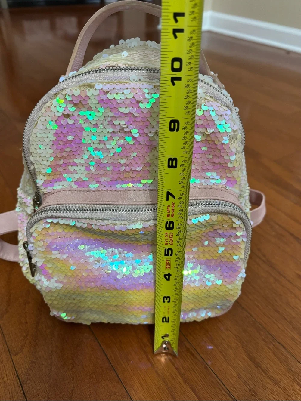 Iridescent Sequin Kids Mini Backpack - Pink